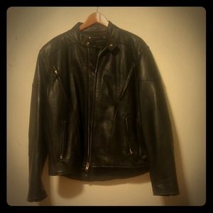 Mens Leather Riding Jacket